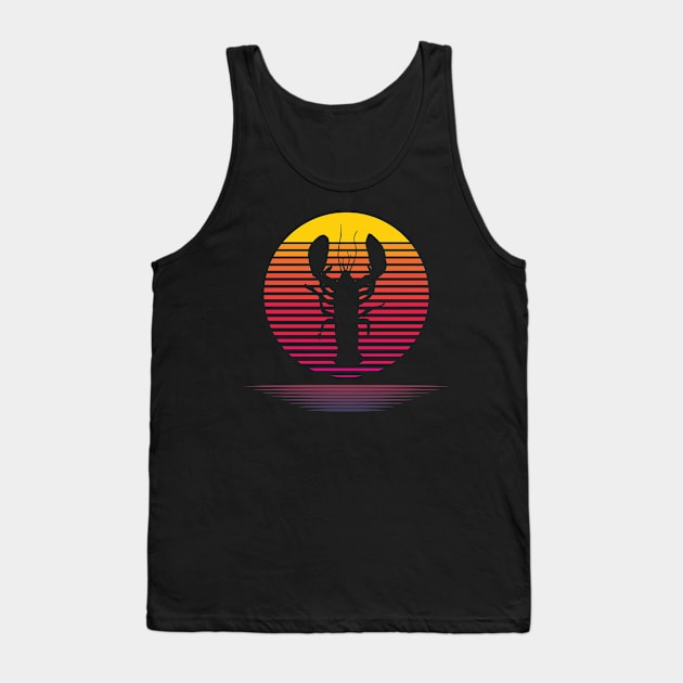 Retro Lobster Tank Top by LetsBeginDesigns